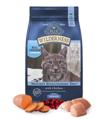 Blue Buffalo Wilderness Adult Cat Indoor Chicken Recipe Grain-Free Dry Cat Food