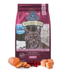 Blue Buffalo Wilderness Adult Grain-Free Salmon Dry Cat Food (5lb)