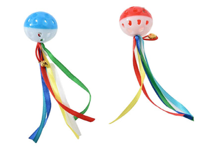 Max & Marlow Ball with Ribbon Assorted Cat Value Toys Display 24pc
